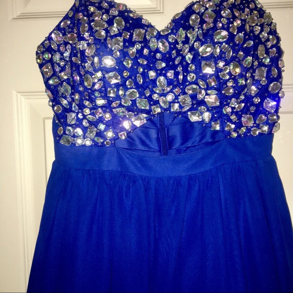 Royal Blue Jem Mini Dress - Picture 3 of 5
